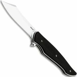 Boker Knives Boker Obscura Knife 01BO243 - Saracen Style Blade - Black G10 - Flipper Folder
