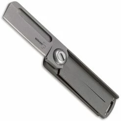 Boker Knives Boker Plus Rocket Titan 01BO264 - Darriel Caston EDC Pocket Knife - Bead Blast Sheepfoot - Gray Titanium Scale - Liner Lock