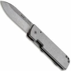 Boker Knives Boker Lancer 42 Steel 01BO464 - Serge Panchenko - Stonewash D2 Spear Point - Stonewash SS - Frame Lock Folder