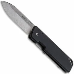 Boker Knives Boker Lancer 42 G10 01BO465 - Serge Panchenko - Stonewash D2 Spear Point - Black G10 And SS - Frame Lock Folder