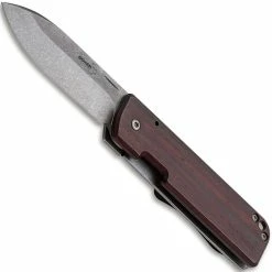 Boker Knives Boker Lancer 42 Cocobolo 01BO468 - Serge Panchenko - Stonewash D2 Spear Point - Cocobolo And SS - Frame Lock Folder