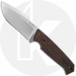 Boker Knives Boker Arbolito Bison Guayacan 02BA404 - Satin N695 Drop Point Fixed Blade - Guayacan Wood - Hunting Knife