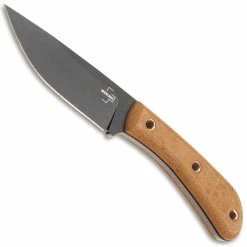 Boker Knives Boker Little Rok 02BO026 - James Helm EDC Fixed Blade - Black Carbon Steel Drop Point - Micarta Handle