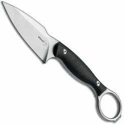 Boker Knives Boker Plus 02BO175 Accomplice John Gray EDC Drop Point Fixed Blade G10 With Ring Pommel