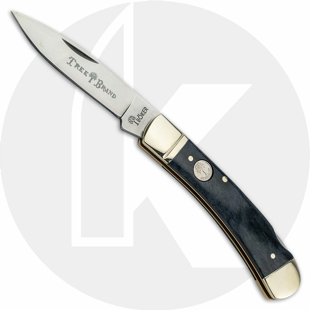 Boker Knives Boker Lockback Knife 110815 - D2 Steel Blade - Smooth Grey Bone - German Import