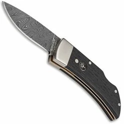 Boker Knives Boker Pocket Bog Oak Damast 111108DAM - Stainless Damascus - Native Bog Oak - German Made