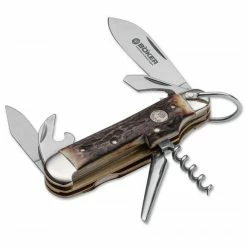 Boker Knives Boker Camp Knife, Stag, BK-182HH
