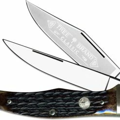 Boker Knives Boker Folding Hunter Knife 112020AB - Jigged Appaloosa Bone - Solingen Carbon Steel - German Made