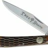 Boker Knives Boker Slim Line Trapper Knife - Stainless Steel Clip Blade - Jigged Brown Bone - 110735