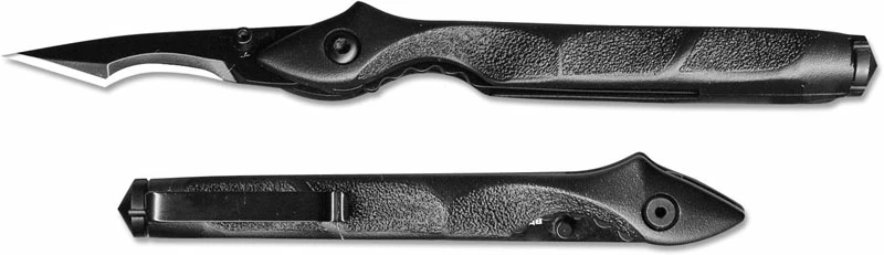 Boker Knives Boker Plus Urban Survival Knife 01BO047 - Black Blade - Black Aluminum - Liner Lock - Image 2