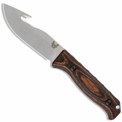 Benchmade Knives Benchmade Saddle Mountain Skinner 15004 - CPM S30V Gut Hook Fixed Blade - Stabilized Wood Handle - Hunting Knife - USA Made