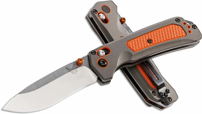 Benchmade Knives Benchmade 15061 Grizzly Ridge Knife Drop Point AXIS Lock Folding Hunter Dual Durometer Handle - Image 2