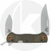 Benchmade Knives Benchmade Weekender 317-1 - S30V Clip Point And Spear Point - Cap Lifter - Dark Brown Canvas Micarta - Slip Joint Folder - USA Made