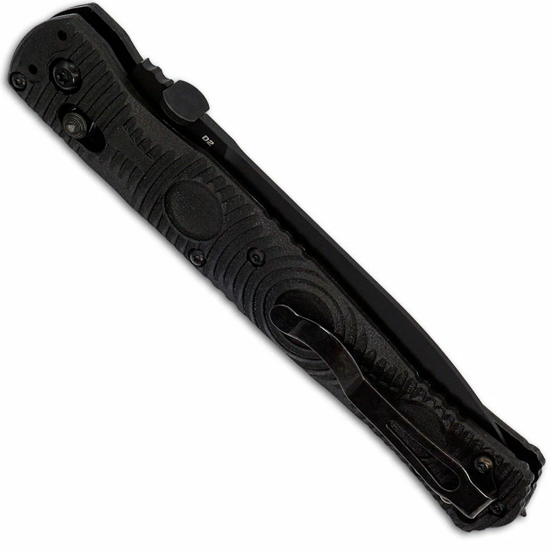 Benchmade Knives Benchmade SOCP Tactical Folder 391BK - Black Plain Edge D2 Spear Point - Black CF Elite - AXIS Lock Folder - USA Made - Image 3