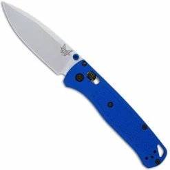 Benchmade Knives Benchmade Bugout 535 EDC Knife Drop Point Blue Grivory AXIS Lock Folder USA Made
