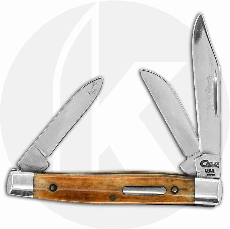 Case Knives Case Small Stockman Knife 01971 - Limited Edition I - Smooth Antique Bone - 6333SS - Discontinued - BNIB