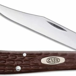 Case Knives Case Barehead Slimline Trapper, Brown Synthetic, CA-135
