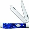 Case Knives Case Mini Trapper Knife 23432 Blue Pearl Kirinite 10207SS