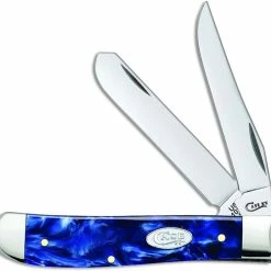 Case Knives Case Mini Trapper Knife 23432 Blue Pearl Kirinite 10207SS