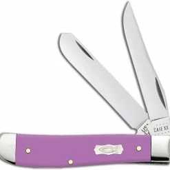 Case Knives Case Mini Trapper Knife 39163 Lilac Ichthus 4207SS