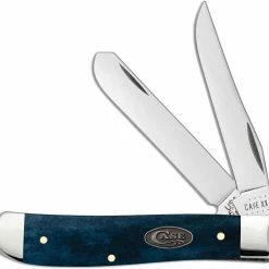 Case Knives Case Mini Trapper Knife 52803 Smooth Mediterranean Blue Bone 6207SS