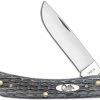 Case Knives Case Sod Buster Jr Knife 58412 Pocket Worn Gray Bone CV 6137CV