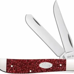 Case Knives Case Mini Trapper Knife 67005 - Ruby Stardust Kirinite - 10207SS