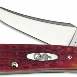 Case Knives: Case Dark Red Bone CV RussLock Knife, CA-6994