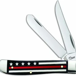 Case Knives Case Mini Trapper Knife 07311 Red Line Stripes Of Service 6207SS