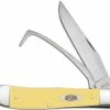 Case Knives Case Equestrian's Knife 80163 Smooth Yellow SS 3254HPSS