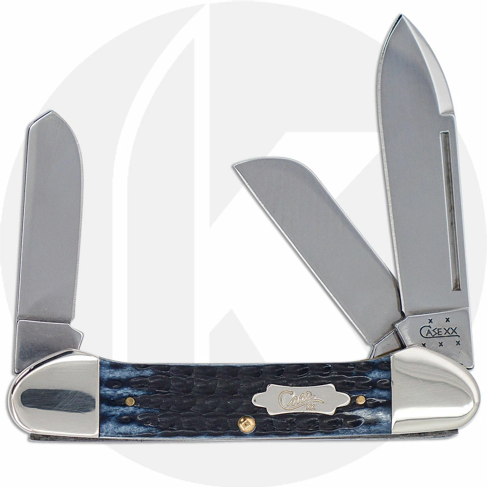 Case Knives Case Gunboat 08518 - Mediterranean Blue Bone - 6394SS - Discontinued - BNIB - LTD 100
