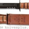 Ka-Bar Knives KA-1219, KA-BAR Fighting/Utility, US Army, Part Serrated
