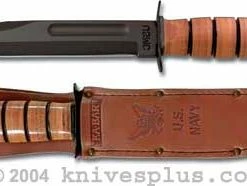 Ka-Bar Knives KABAR Knife, US Navy With Leather Sheath, KA-1225