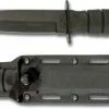 Ka-Bar Knives KA-5054, KA-BAR Short Black KA-BAR Tanto, Synthetic Sheath