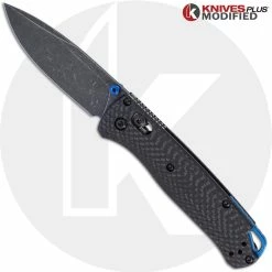 Benchmade Knives MODIFIED Benchmade Bugout Knife - Acid Stonewash S90V - Carbon Fiber Handle