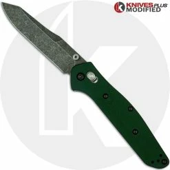 Benchmade Knives MODIFIED Benchmade 940 Osborne Knife - Acid Stonewashed - Aluminum Handle