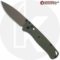 Benchmade Knives MODIFIED Benchmade Bugout 535 Knife + KP OD Green G10 Scales + KP Black Thumbstud & Standoffs + Magpul FDE Cerakote