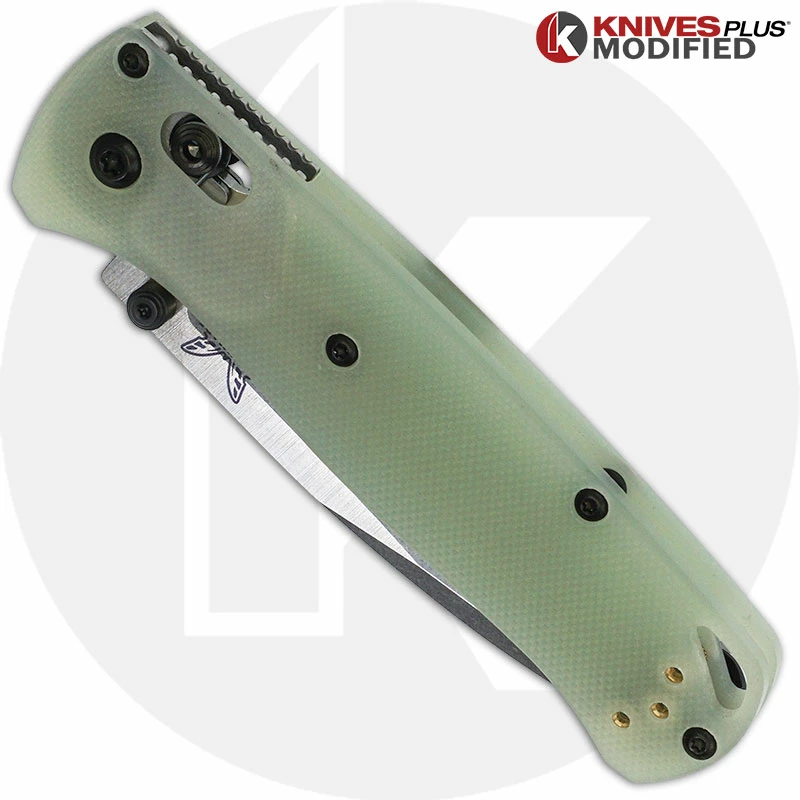 Benchmade Knives MODIFIED Benchmade Bugout 535 Knife + KP Jade G10 Scales + KP Black Thumbstud & Standoffs - Image 2