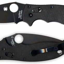 Spyderco Knives Spyderco Manix2 Knife, Black, SP-C101GPBBK2
