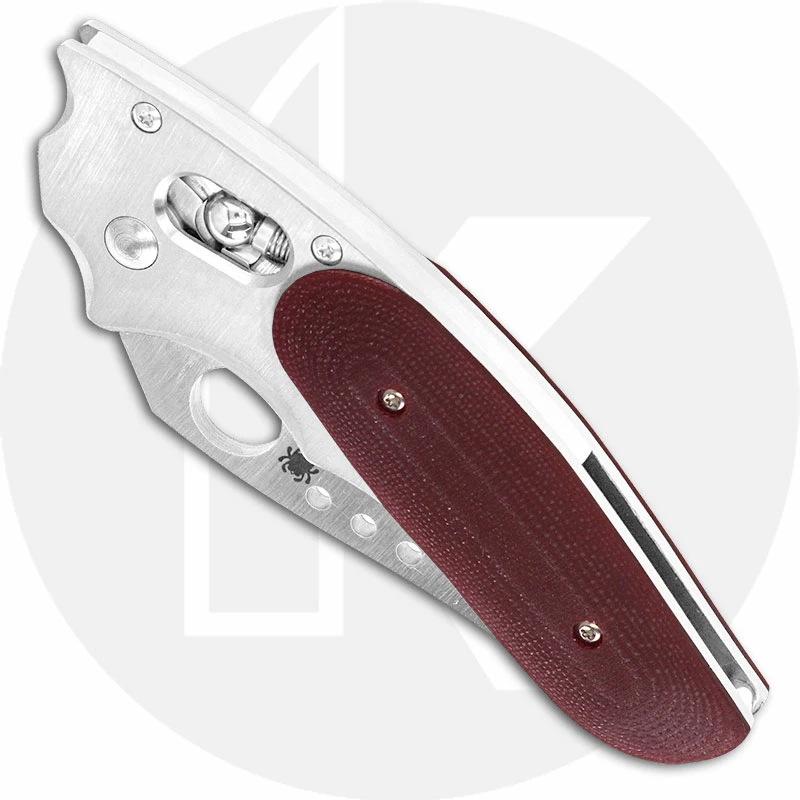 Spyderco Knives Spyderco Viele Phoenix Knife - C114GPRD - Sprint Run - VG-10 Drop Point - Titanium And Red G10 - Made In Japan - Image 2