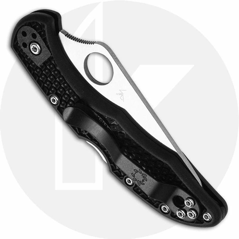 Spyderco Knives: Spyderco Delica 4 Knife, Serrated, SP-C11SBK - Image 3