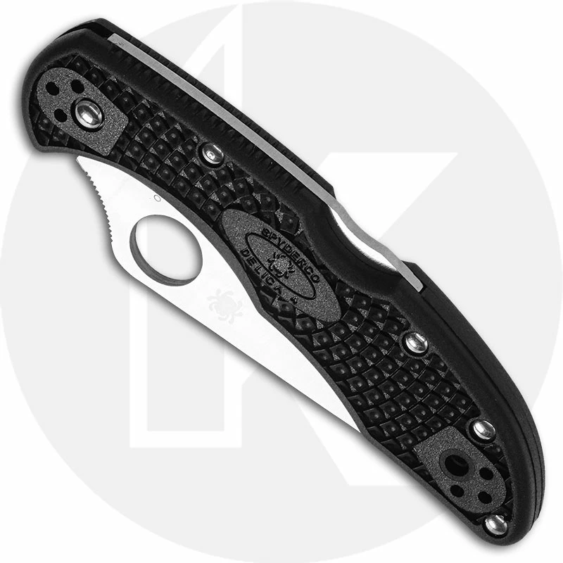 Spyderco Knives: Spyderco Delica 4 Knife, Serrated, SP-C11SBK - Image 2