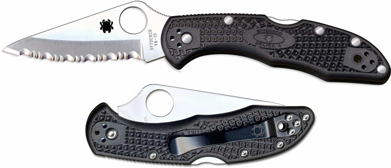 Spyderco Knives: Spyderco Delica 4 Knife, Serrated, SP-C11SBK - Image 4