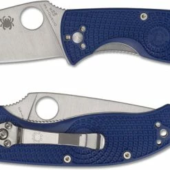 Spyderco Knives Spyderco Tenacious Lightweight Knife - C122PBL - Satin S35VN Drop Point - Blue FRN - Liner Lock