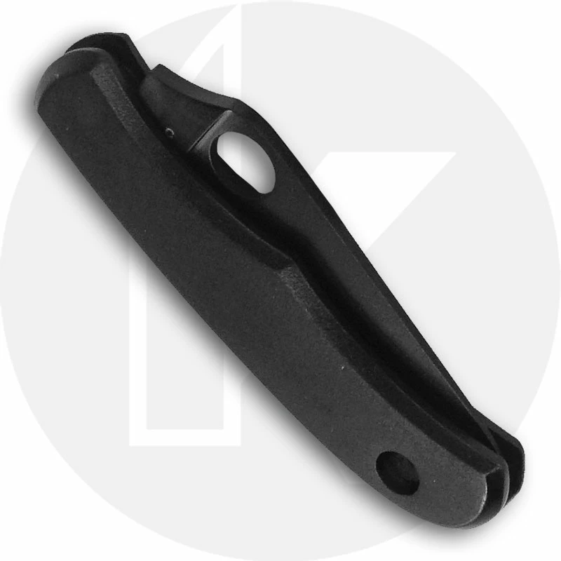 Spyderco Knives Spyderco Bug Slip Joint Knife - C133BKP - Black 3Cr13 Drop Point - Black Stainless Steel - Key Ring Hole - Image 3