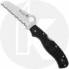 Spyderco Knives Spyderco Rescue 3 Lightweight - C14FSBKRD3 - Thin Red Line - Serrated - Black / Red FRN