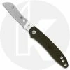 Spyderco Knives Spyderco Roadie Knife - C189PGR - Non Locking Sheepfoot - Olive Green FRN - Made In Italy