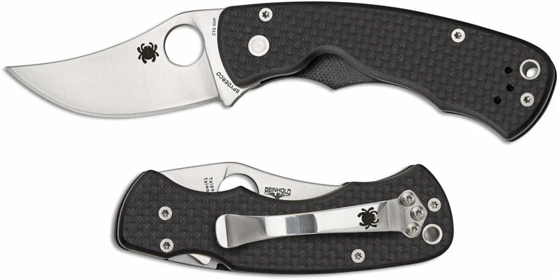 Spyderco Knives Spyderco Reinhold Rhino Knife C210CFP EDC Compact Folder Carbon Fiber G10 With Compression Lock - Image 5