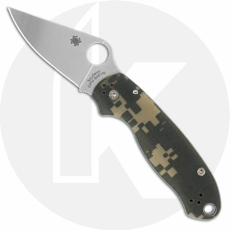 Spyderco Knives Spyderco C223GPCMO Para 3 - CPM S45VN - Camo G10 - Compression Lock - USA Made