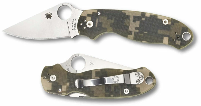 Spyderco Knives Spyderco C223GPCMO Para 3 - CPM S45VN - Camo G10 - Compression Lock - USA Made - Image 4